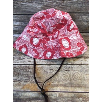 Pistil  Bucket Sunhat Strap Packable Hawaiian Floral One Size Pink Ivory  eb-73711599